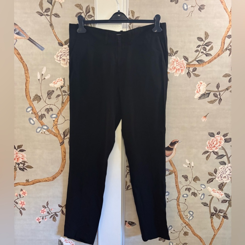 Vanessa Bruno silk black pants, FR 42 large, classic